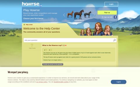 What is the Howrse cup? - Help center - Howrse