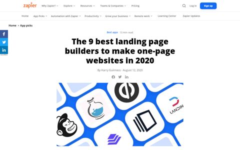 The 9 best landing page builders in 2020 | Zapier
