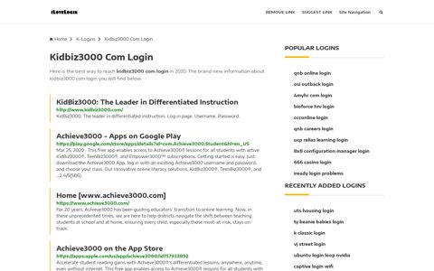 Kidbiz3000 Com Login ❤️ One Click Access - iLoveLogin