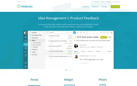 Feedback Portal | Helprace