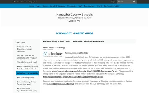 Schoology - Parent Guide - Kanawha County Schools