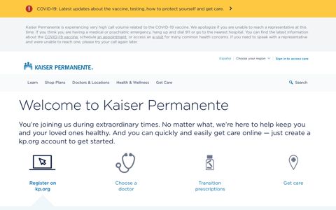 New member - Kaiser Permanente