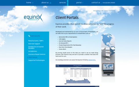 Client Portals - Equinox Maintenance Ltd