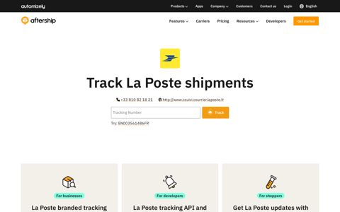 La Poste Tracking - AfterShip