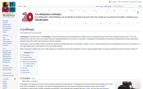 Cryotherapy - Wikipedia