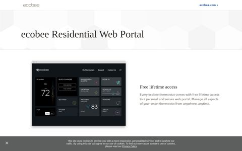 ecobee residential web portal for homeowners | Smart home ...