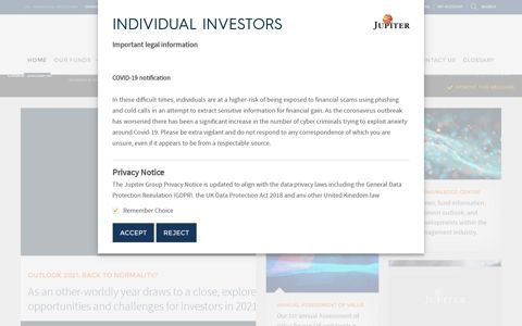 Individual Investors - Jupiter Asset Management