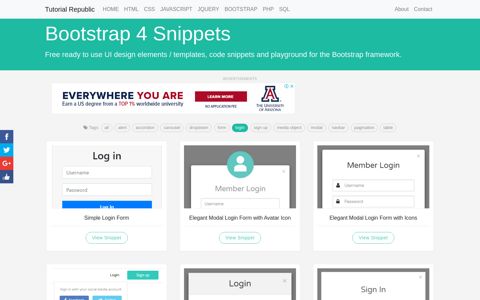 Bootstrap Login Form Examples (Live Demos & Codes ...