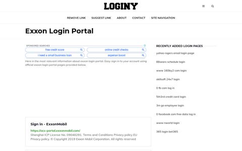 Exxon Login Portal ✔️ One Click Login - loginy.co.uk