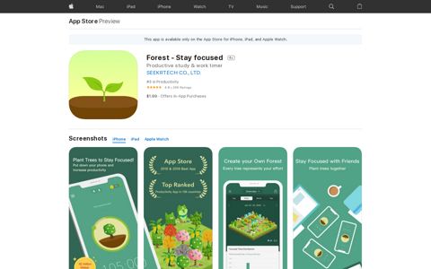 ‎Forest - Stay focused on the App Store
