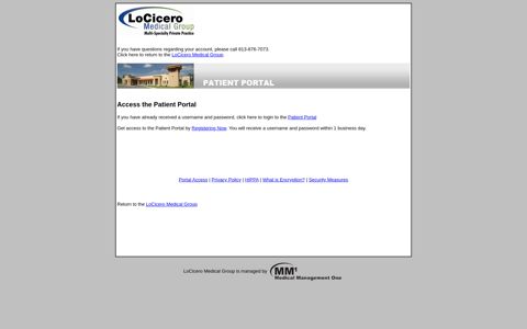 LoCicero Medical Group / Patient Portal Registration