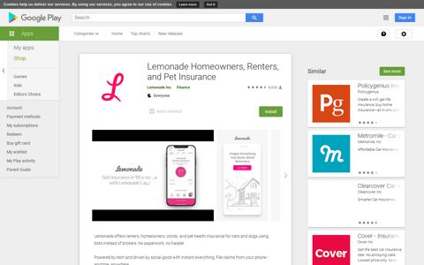Lemonade Homeowners, Renters, and Pet Insurance - Apps ...