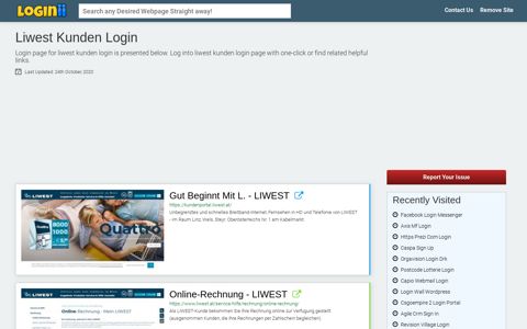 Liwest Kunden Login | Accedi Liwest Kunden - Loginii.com
