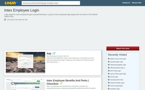 Intex Employee Login - Loginii.com