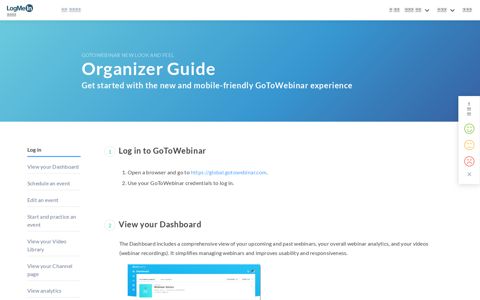 GoToWebinar Organizer User Guide - GoToWebinar Support