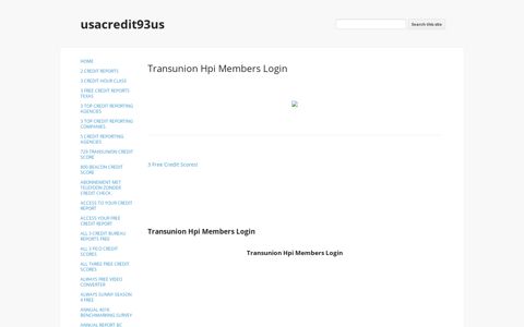 Transunion Hpi Members Login - usacredit93us - Google Sites