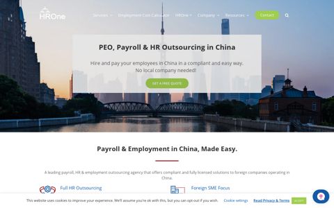HROne | Payroll, HR & PEO Services in China | HR Made Easy