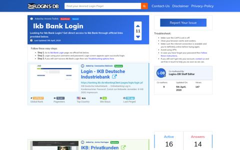 Ikb Bank Login - Logins-DB