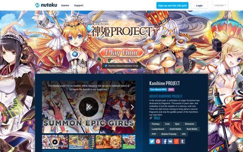 Kamihime PROJECT - Turn Based RPG Game | Nutaku