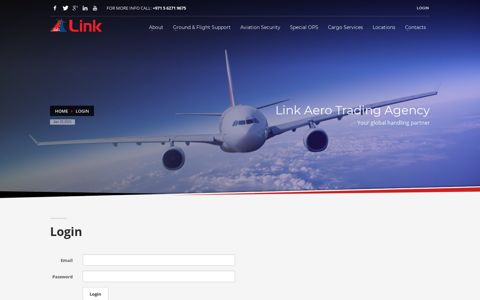 Login - Link Aero Trading Agency