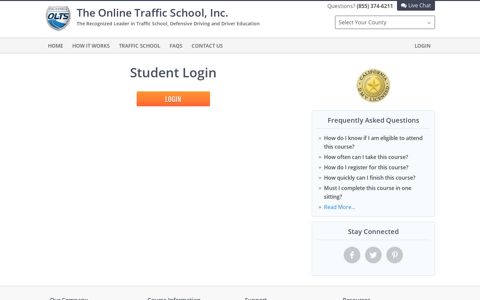 Login - Online Traffic School