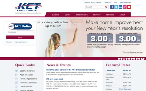 KCT Credit Union - Home