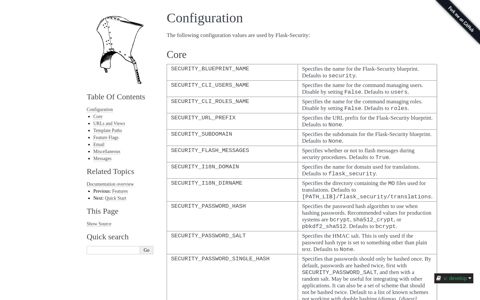 Configuration — Flask-Security 3.0.0 documentation