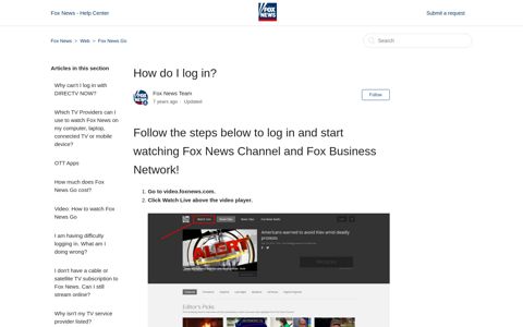 How do I log in? – Fox News
