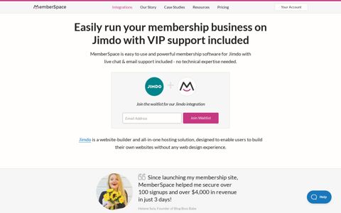 Create a Jimdo Membership Site - MemberSpace