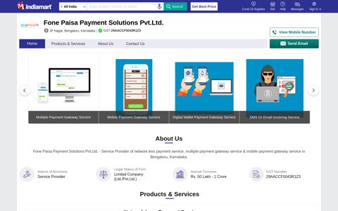Fone Paisa Payment Solutions Pvt.Ltd. - Service Provider of ...