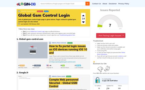 Global Gsm Control Login - A database full of login pages ...