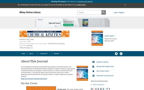 International Journal of Chemical Kinetics - Wiley Online Library