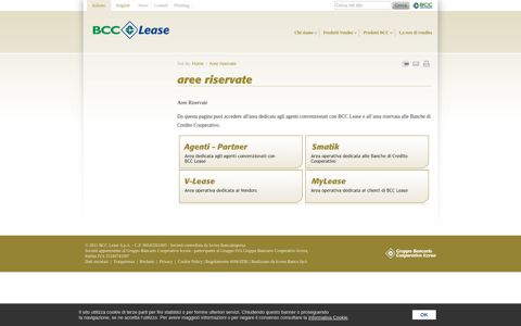 BCC Lease — Aree riservate