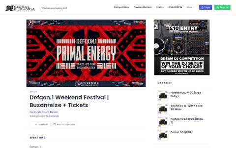 Defqon.1 Weekend Festival | Busanreise + Tickets [EVENT ...