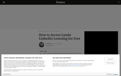 How to Access Lynda LinkedIn Learning for Free - Forbes