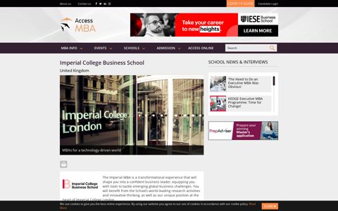 Imperial College Business School - Access MBA