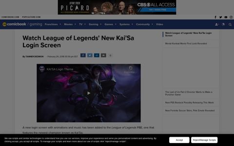 Watch League of Legends' New Kai'Sa Login Screen