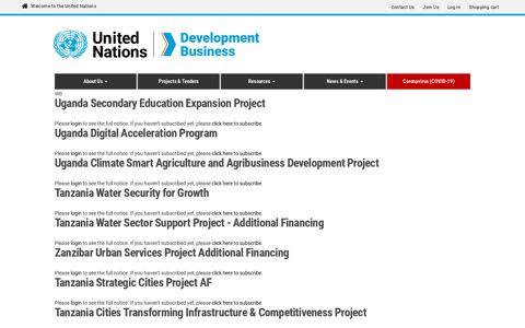 World Bank | Development Business
