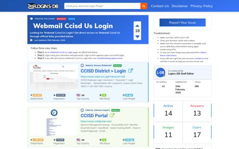 Webmail Ccisd Us Login - Logins-DB