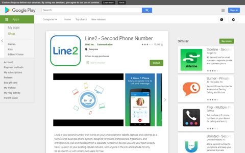 Line2 - Second Phone Number - Apps on Google Play