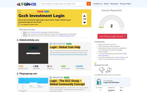 Gcch Investment Login