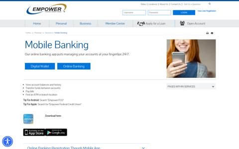Empower Federal Credit Union Banking App