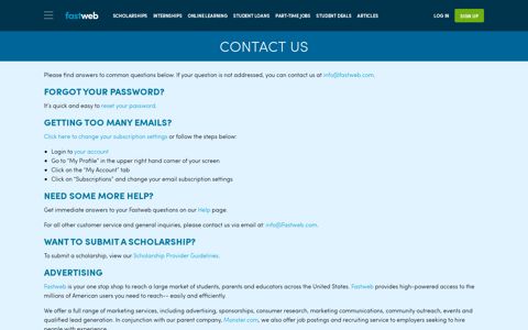How to Contact Us | Fastweb