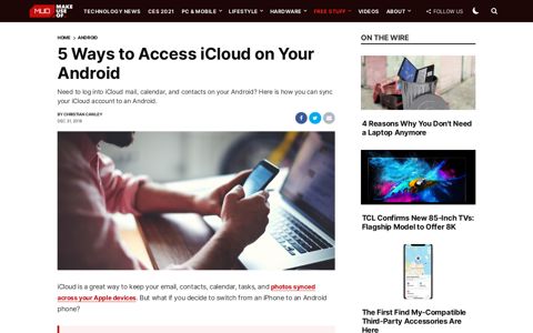 5 Ways to Access iCloud on Your Android - MakeUseOf
