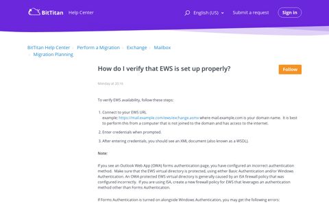How do I verify that EWS is set up properly? – BitTitan Help ...