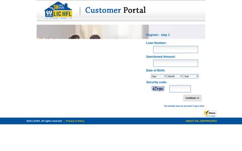 Register | LIC HFL | Customer Portal