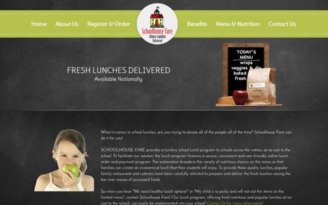 Schoolhouse Fare | Choice Lunch Delivered To Your School ...
