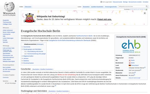 Evangelische Hochschule Berlin – Wikipedia