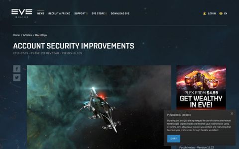 Account Security Improvements | EVE Online