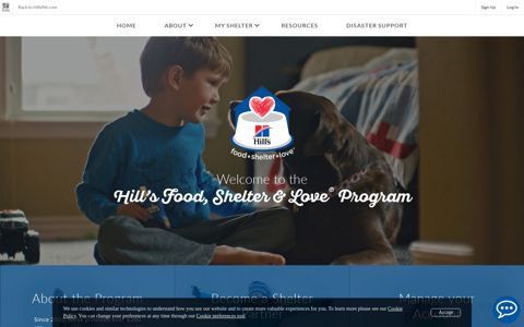 Hill's Food, Shelter, Love Program | Hill's Pet Nutrition